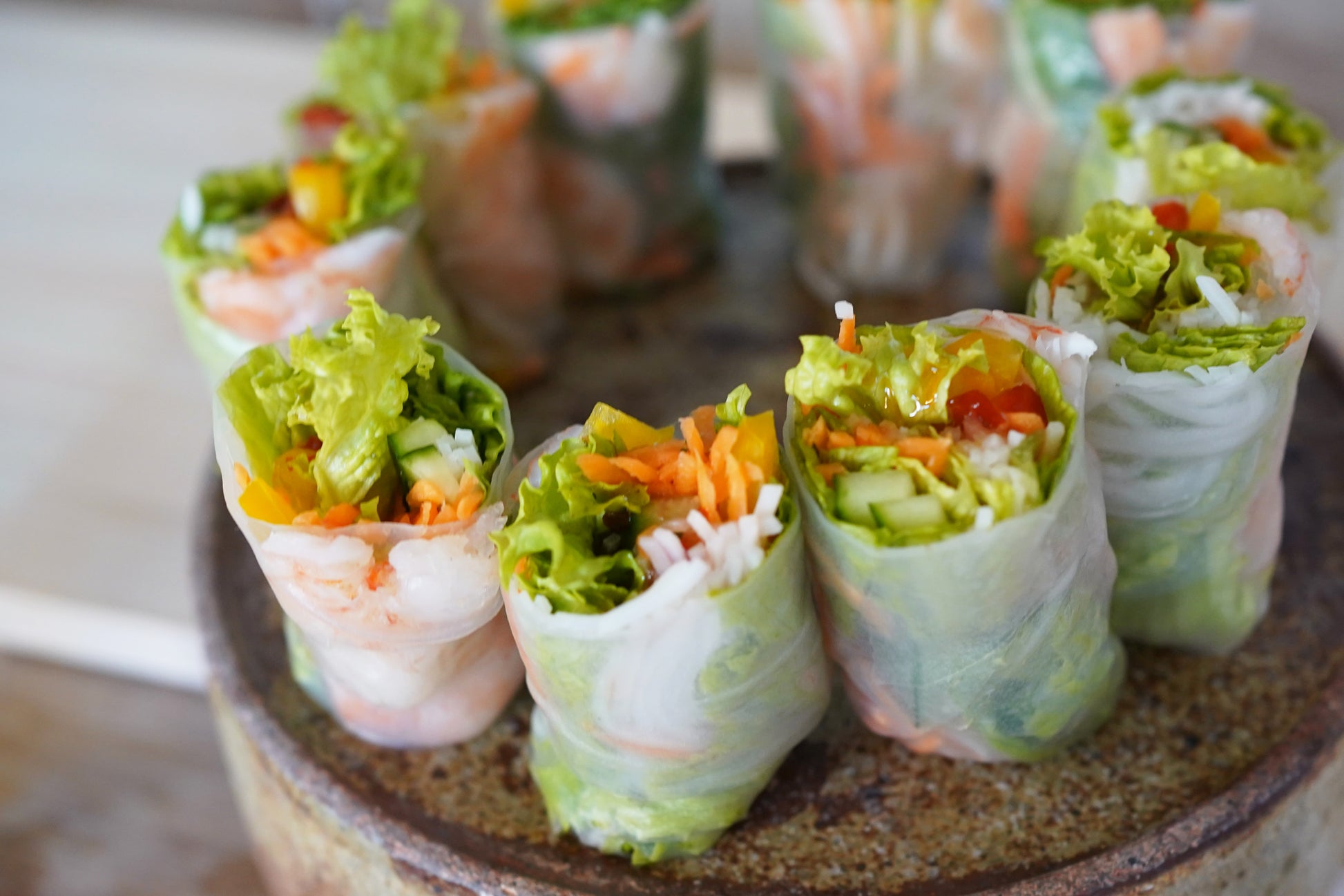 Shrimp Veggie Bouquets / 蔬菜米卷